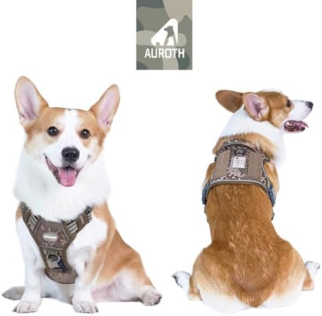AUROTH Tactical Dog Harness Medium Sized Dog No Pull Adjustable Dog Vest - Image 2