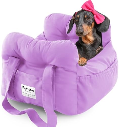 Dog Car Seat for Small Dogs, Portable Puppy Car Seat of Easy Installation by Petnex