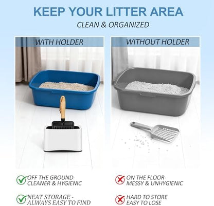 Cat Litter Scoop, Metal Litter Scoop, Short - Image 4