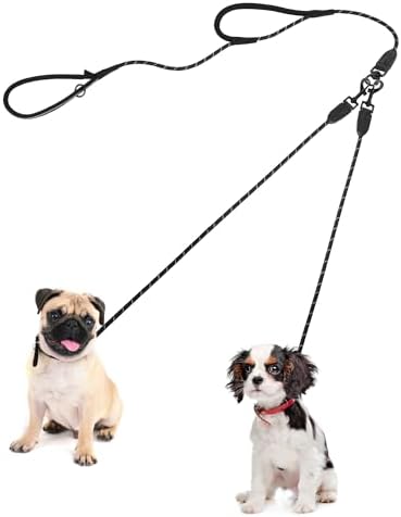 PetBonus Rope Double Dog Leash, No Tangle Dual Leash by Petbonus