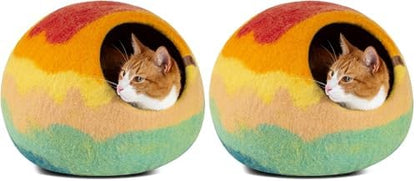 MEOWFIA Cat Cave – Premium Felt Cat Bed by MEOWFIA