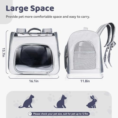 Airline Approved Cat Soft-Sided Carrier Backpack Up to 12 lbs - Image 2
