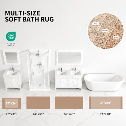 ILANGO Toilet Rugs U Shaped 22" × 24", Soft Absorbent Microfiber Bath Rugs - Image 5