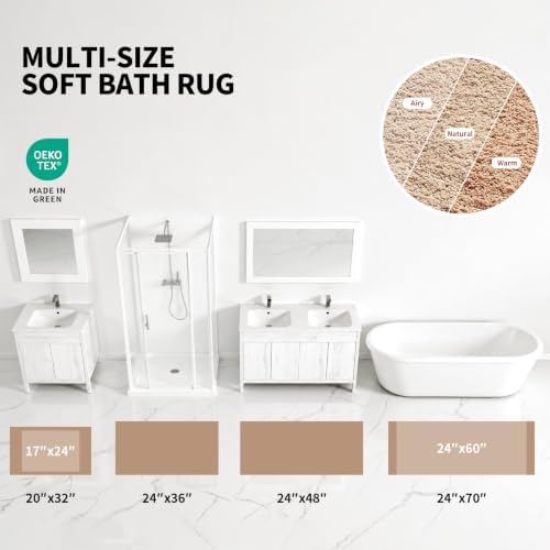 ILANGO Bathroom Rugs 36" × 24", Extra Soft Absorbent Microfiber Bath Rugs - Image 4
