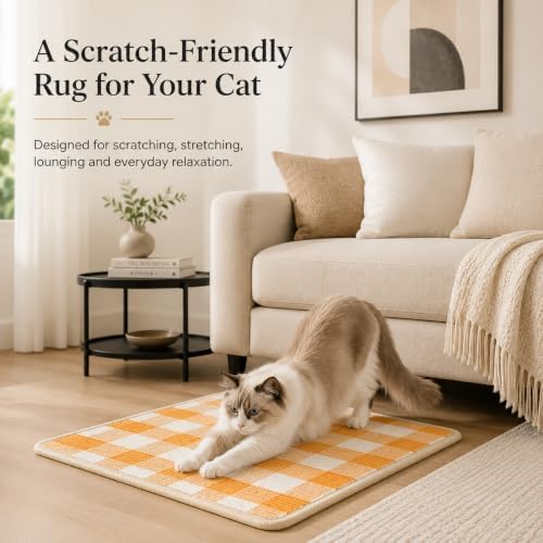 Cat Scratcher Mat, Natural Sisal Cat Scratch Pad - Image 3