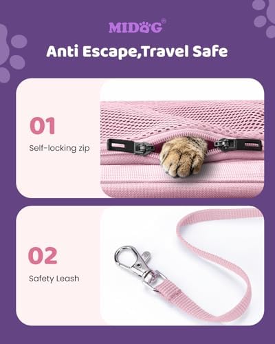 MIDOG Soft Cat Carrier Airline Approved, Expandable - Image 4