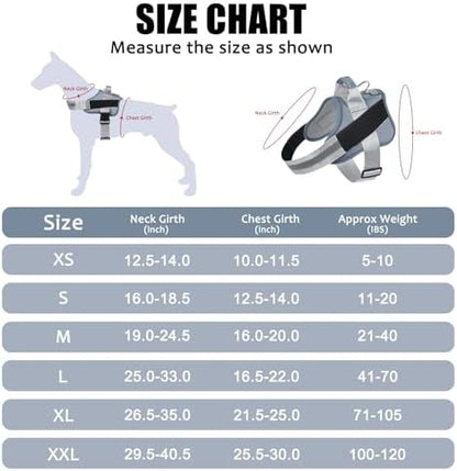 Bolux Dog Harness, No-Pull Reflective Dog Vest, Breathable Adjustable Pet - Image 4