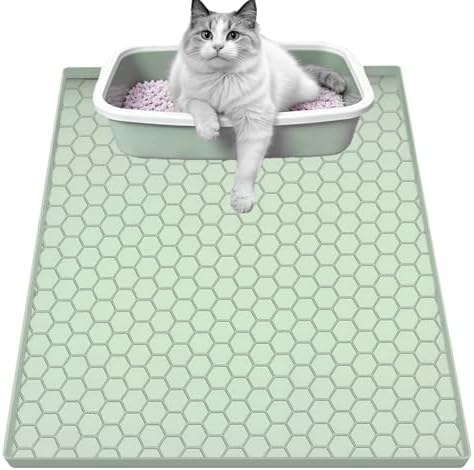 Cat Litter Mat, Silicone Large Cat Mat by JSXZWOO