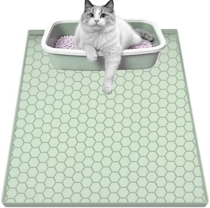 Cat Litter Mat, Silicone Large Cat Mat by JSXZWOO