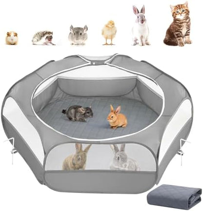Pawaboo 2-in-1 Small Animals Playpen by Pawaboo