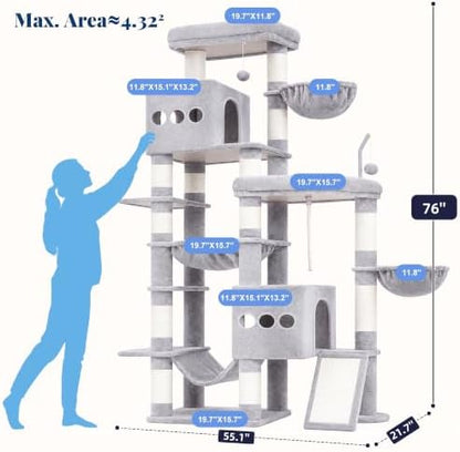 Hey-brother Cat Tree Tower, Extended Base - Image 2