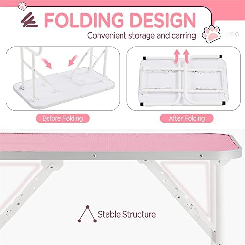 Yaheetech 32-inch Foldable Pet Dog Grooming Table w/Adjustable Height Arm - Image 4