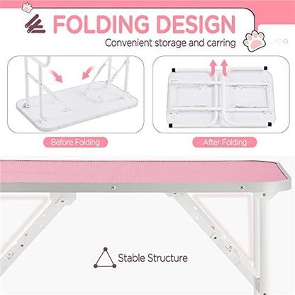 Yaheetech 32-inch Foldable Pet Dog Grooming Table w/Adjustable Height Arm - Image 4