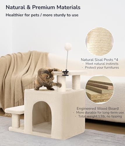 Happi N Pets Cat Stairs for Bed, Stable Pet Step - Image 5