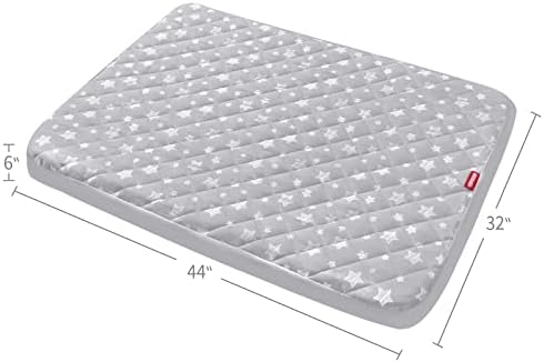 Waterproof Dog Bed Covers Replacement Lovely Grey Star Print, 32x44 Inches - Image 6