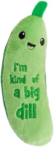 Catstages Crunchy Pickle Kicker Chew Cat Toy, Catnip & Dental Mesh by Catstages