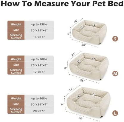 INVENHO Large Dog Bed Rectangle Washable Orthopedic Soft Calming Sleeping - Image 7