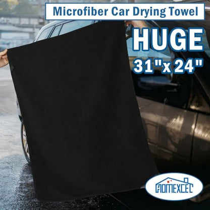 HOMEXCEL Professional Large Microfiber Car Drying Towels 2 Pack - Image 5