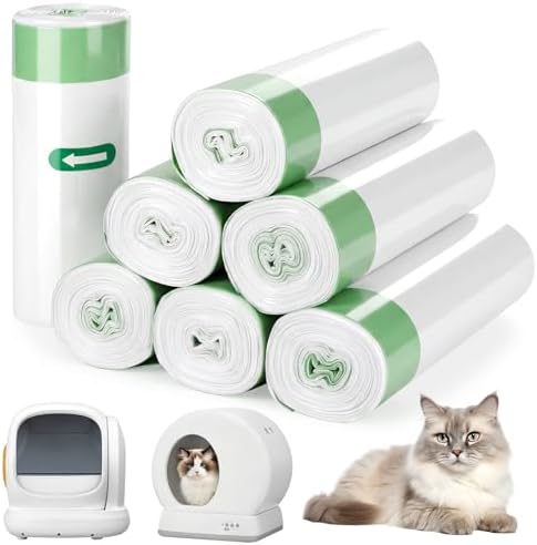 140 Cat Litter Box Liners For Meowant Mw-Sc01/Sc02/Sc09, Drawstring by ondware