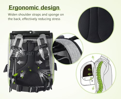 pecute Cat Backpack Carrier Expandable, Cat Backpack - Image 5