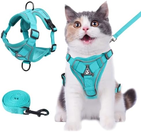 Wanheart cat Chest Harness and Leash, Anti-Escape Adjustable Soft mesh cat by Unknown
