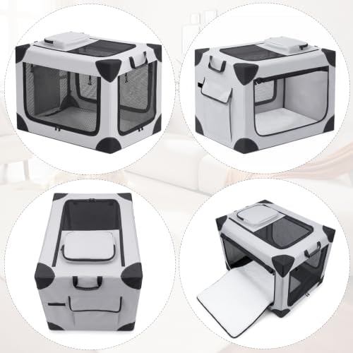 Portable Soft Medium Dog Crate Collapsible Pet Travel Kennel M - Image 5