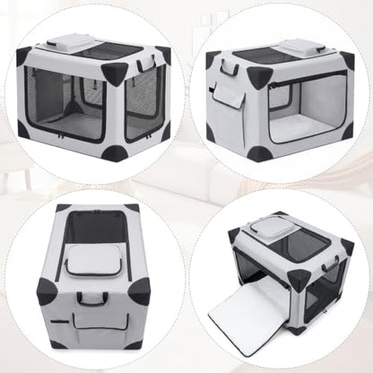 Portable Soft Medium Dog Crate Collapsible Pet Travel Kennel M - Image 5