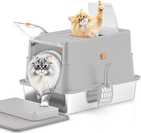 Stainless Steel Litter Box by APPKER