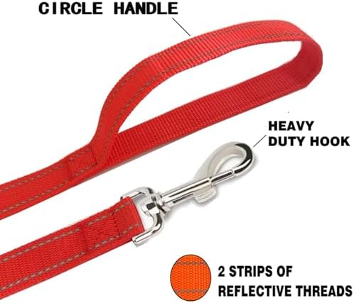 Reflective Dog Leash 7Ft /8 Feet Long, 1 Inch Wide, - Image 4