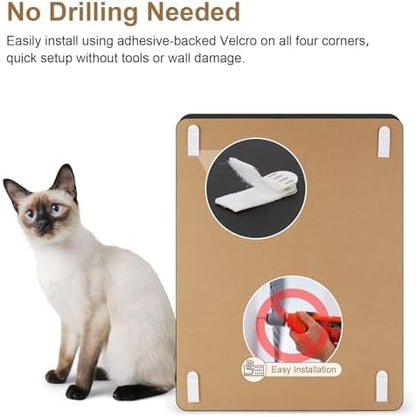 Ownpets Wall Cat Scratcher, Cute Vertical Cat Scratching Board, Wall Mounted - Image 4