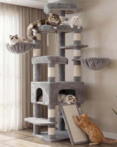 Heybly Cat Tree, 82.7″ Extra Tall Cat Tower by HEYBLY