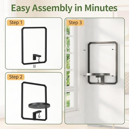 LASZOLA Plant Picture Frame Holder Shelf Wall Window Indoor - Image 4