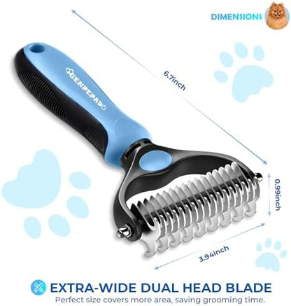 Undercoat Rake for Dogs & Cats, Dematting Comb - Image 3