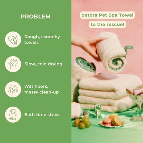 petora Rub Me More Pet Spa Towels, 2-Piece Set - Image 4
