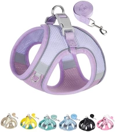 Solmoony Dog Harness for Small Medium Dogs No Pull, Puppy Harness and Leash Set by SOLMOONY