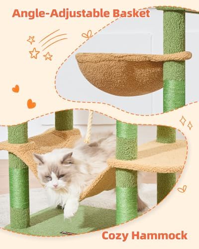 Taoqimiao Cactus Cat Tree, 67 in Tall Cat Tower - Image 4