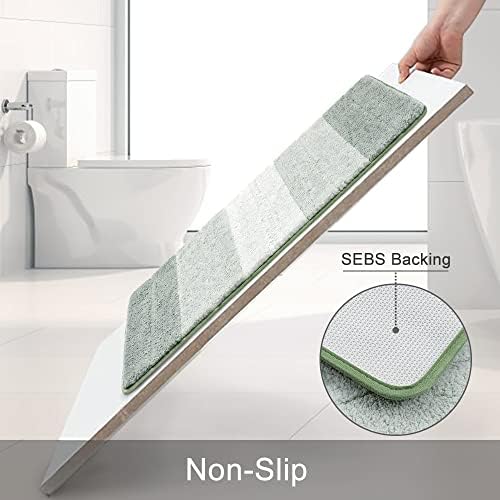 Kmson Ombre Bath Mat for Bathroom, Non Slip Ultra Soft and Thick Water - Image 5