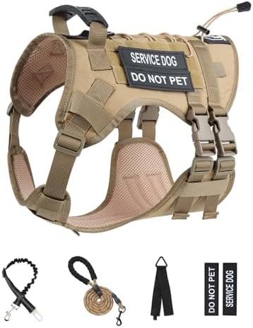 No Pull Tactical Dog Harness Small Sized Dog, Service Dog Vest - Image 7
