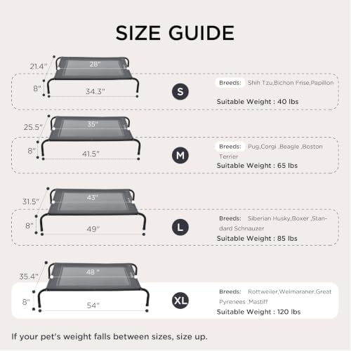 Bedsure Outdoor Elevated Cooling XL Dog Bed - Image 6
