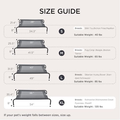 Bedsure Outdoor Elevated Cooling XL Dog Bed - Image 6