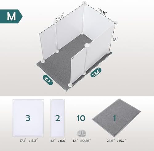 MEEXPAWS Cat Litter Box Enclosure, Splash Guard High Walls - Image 4