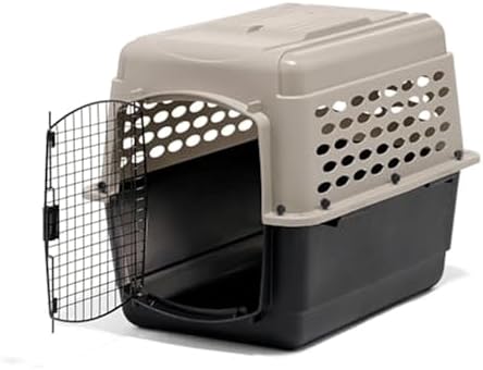 Petmate Vari Dog Kennel, Taupe and Black by Petmate