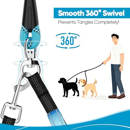 XiaZ Double Dog Leash for Two Dogs Perfect for Small Medium Dogs - Image 3