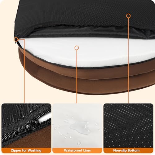 Dwanton Orthopedic Waterproof Medium Dog Bed Sofa, Gel Memory Foam - Image 6