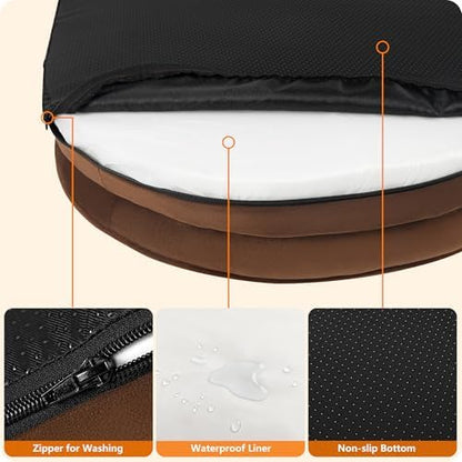 Dwanton Orthopedic Waterproof Medium Dog Bed Sofa, Gel Memory Foam - Image 6