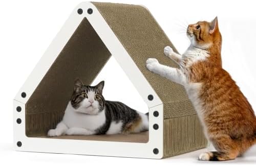 BOWHAUS House Cat Scratcher Lounger, Reversible Scratcher, Durable & by BOWHAUS