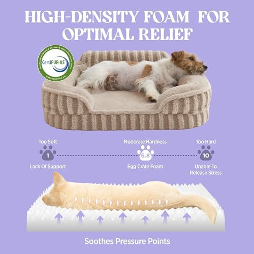 LE SURE Cute Cozy High Back Orthopedic L Plus Dog Bed - Image 4