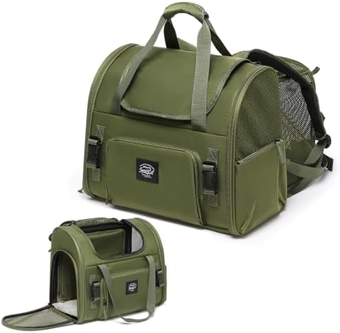 Pet Backpack Carrier for Small Dogs Medium Cats, Breathable and Collapsible by ioviewforpet