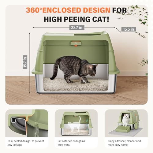 XL Stainless Steel Litter Box - Image 4