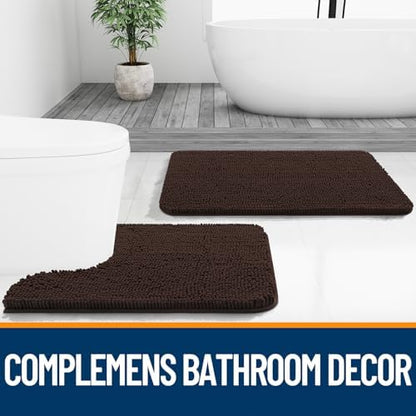 OLANLY Large Bathroom Rugs 50x30, Extra Soft Absorbent Chenille Bath Rugs - Image 7